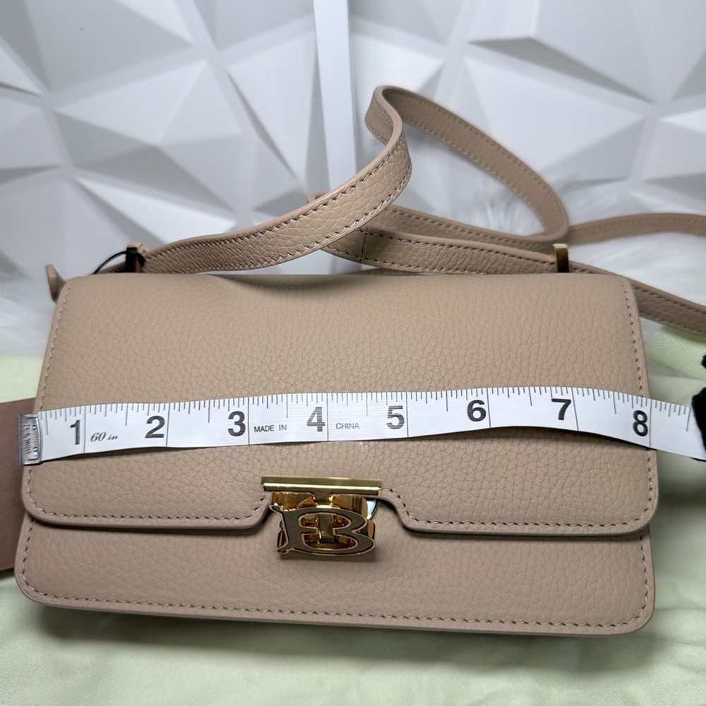NWT Burberry Tan Leather Crossbody Bag - Picture 11 of 12